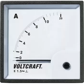 VOLTCRAFT AM-72X72/10A amperometro analogico da incasso 10A AC con sistema di misura a ferro mobile