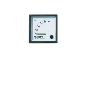 VOLTCRAFT AM-72X72/50HZ strumento di misura analogico da incasso per frequenza 45-55 Hz, 400 V AC, equipaggio a bobina mobile, 72x72 mm