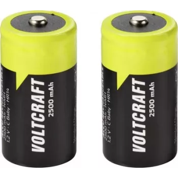 VOLTCRAFT batteria ricaricabile Baby (C) NiMH 2500 mAh 1,2 V Ready to Use, confezione da 2 VC-17275475