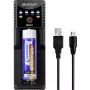 VOLTCRAFT CC1A caricabatterie universale per celle rotonde per NiMH, Li-Ion, LiFePO4, NiCd - 1 vano di ricarica, alimentato via USB, supporta AA, AAA, C, 10440, 14500, 16340