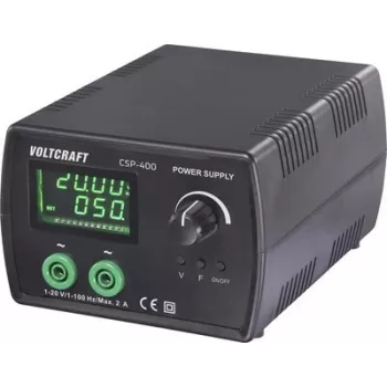 VOLTCRAFT CSP-400 alimentatore da laboratorio AC, regolabile 1-20 V/AC, 1-2 A, 40 W, funzionamento a rete e batteria, 1 uscita VC-17192785