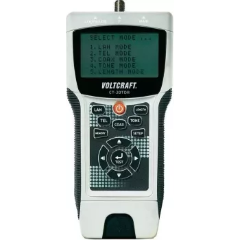 Voltcraft CT-20TDR tester di cavi TDR con misurazione della lunghezza, wiremap, tone generator per cavi LAN UTP/STP, coassiali e telefonici