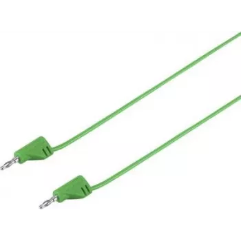 VOLTCRAFT cavo di misura altamente flessibile connettore a lamelle 2 mm a connettore a lamelle 2 mm, 0,6 m, verde, 2,2 A, MSB-200 (VC-8557715)