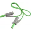 VOLTCRAFT cavo di misura di sicurezza altamente flessibile [spina a lamelle 4 mm - spina a lamelle 4 mm] 0,5 m verde MSB-501 10 A (VC-8063525)