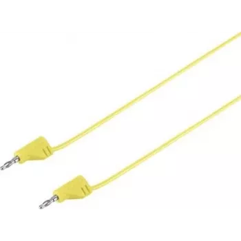 VOLTCRAFT puntale di misura altamente flessibile [connettore a lamelle 2 mm - connettore a lamelle 2 mm] 0,6 m giallo MSB-200 2,2 A (VC-8557690)