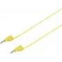 VOLTCRAFT puntale di misura altamente flessibile [connettore a lamelle 2 mm - connettore a lamelle 2 mm] 0,6 m giallo MSB-200 2,2 A (VC-8557690)