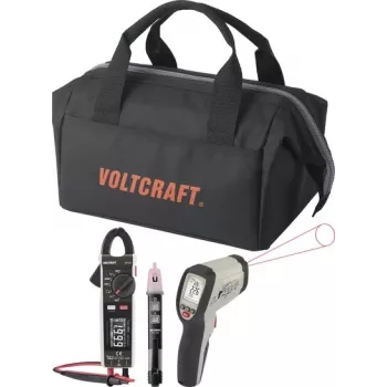 VOLTCRAFT set strumenti di misura HVAC VC-8013705 + VC-14465985 pirometro a infrarossi e multimetro a pinza