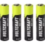 VOLTCRAFT batteria ricaricabile Micro (AAA) NiMH 800 mAh 1,2 V Ready to Use, confezione da 4 (VC-17275415)