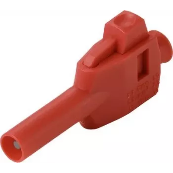 VOLTCRAFT MP-4 connettore maschio a banana 4 mm, dritto, connessione a morsetto, rosso, 50 pezzi VC-17002935