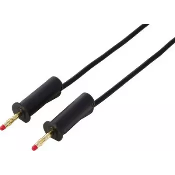 VOLTCRAFT MSB-132 cavo di misura nero 1m connettore impilabile 4mm su connettore impilabile 4mm VC-18709985