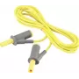 VOLTCRAFT MSB-501 cavo di misura di sicurezza, banana impilabile 4 mm a banana impilabile 4 mm, 2 m, giallo, CAT III 1000 V / CAT IV 600 V, 16 A VC-8063480