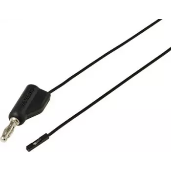 Voltcraft MSL-315 cavo di misura nero, spina banana 4 mm a femmina 0,64 mm, 1 m, 1 A, 30 V AC/60 V DC VC-17182175