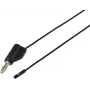 Voltcraft MSL-315 cavo di misura nero, spina banana 4 mm a femmina 0,64 mm, 1 m, 1 A, 30 V AC/60 V DC VC-17182175