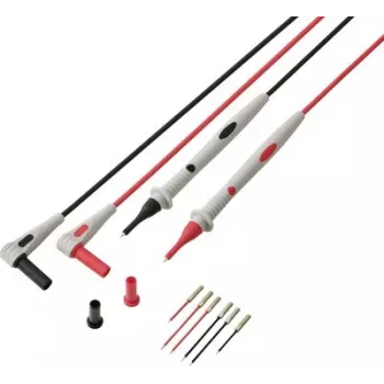 VOLTCRAFT MSL-530 set di puntali 4 mm banana su punta di prova 1 m nero/rosso 1 paio VC-17766110
