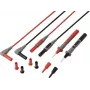 VOLTCRAFT MSL-820 cavi di misura premium in PVC, contatti dorati, 1,2 m, 1 coppia (rosso/nero) VC-17312685
