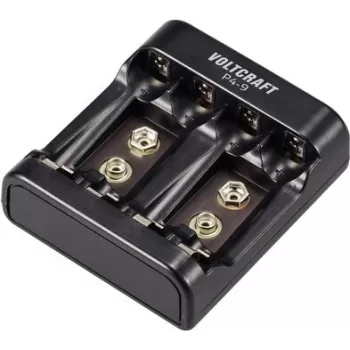 VOLTCRAFT P4-9 Caricabatterie per celle rotonde NiMH/NiCd AA, AAA, 9V-Block VC-14936385