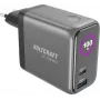 VOLTCRAFT UC-100W01 Caricabatterie da parete GaN USB 100W USB-C PD + USB-A nero VC-17776055