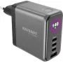 VOLTCRAFT UC-140W01 caricabatterie da parete GaN USB-C PD 140W con 3x USB-C e 1x USB-A, nero VC-17776050