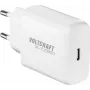 Voltcraft UC-1C20W01 Caricabatterie da parete USB-C GaN 20 W PD 3.0 bianco