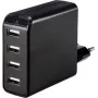 VOLTCRAFT UC-4AXX001 caricabatterie USB 24 W 4x USB-A nero per interni