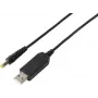 VOLTCRAFT convertitore step-up da USB a 12V DC con spina cilindrica 5,5x2,1mm e set di adattatori, 12W, 1A, nero (VC-18218585)