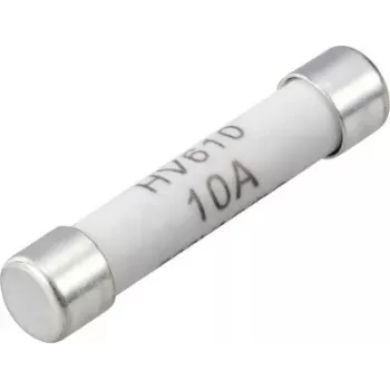 VOLTCRAFT VC-14933145 Fusibile per multimetro, 10 A, 600 V AC/DC, rapido, 6,35 x 31,8 mm, confezione da 100