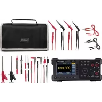 VOLTCRAFT VC-7200BT multimetro da banco con cavi di misura MLSET-120 (VC-11015340+VC-18652750+VC-11732520)