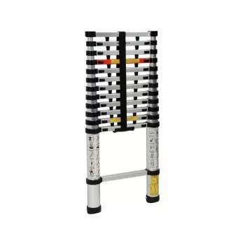 VOREL scala telescopica 3,8 m 13 gradini lega di alluminio EN 131