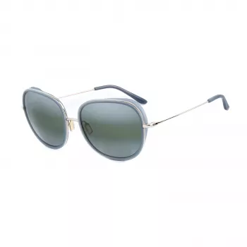 VUARNET Occhiali da Sole Donna VL1629 - Montatura Rettangolare in Nylon, Lenti in Vetro Minerale Polarizzate, Pure Grey, 45mm