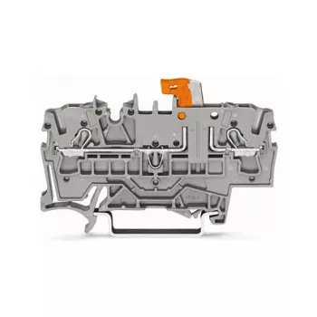 WAGO 2002-1671 Morsetto di sezionamento e prova a 2 conduttori con Push-in CAGE CLAMP, grigio