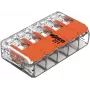 WAGO 221-415 COMPACT Morsetto di collegamento per 5 conduttori, 0,2-4 mm², confezione da 25