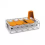 WAGO 221-615 connettore a leva 5 conduttori, morsetto di collegamento compatto, 450 V, 32 A, trasparente/arancione