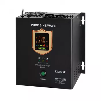 Inverter solare da parete KEMOT PROsolar-2500 (24V 230V 25000VA/1800W)