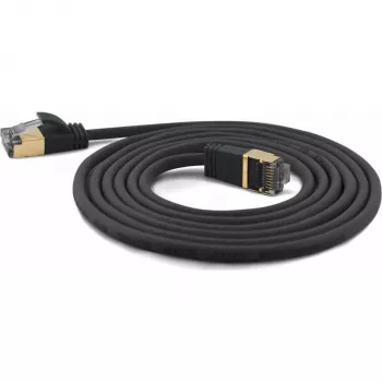 Wantec Cavo patch SSTP CAT7 maschio CAT6a d=4mm 20,00m nero