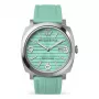 WATCHPEOPLE donna 700986 orologio analogico al quarzo 45 mm cassa in acciaio inox quadrante bianco cinturino in pelle nero