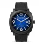 WATCHPEOPLE donna 700992 orologio analogico al quarzo 45mm quadrante nero cinturino in vera pelle
