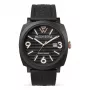 WATCHPEOPLE donna 700994 orologio analogico al quarzo 45mm quadrante nero cinturino in pelle