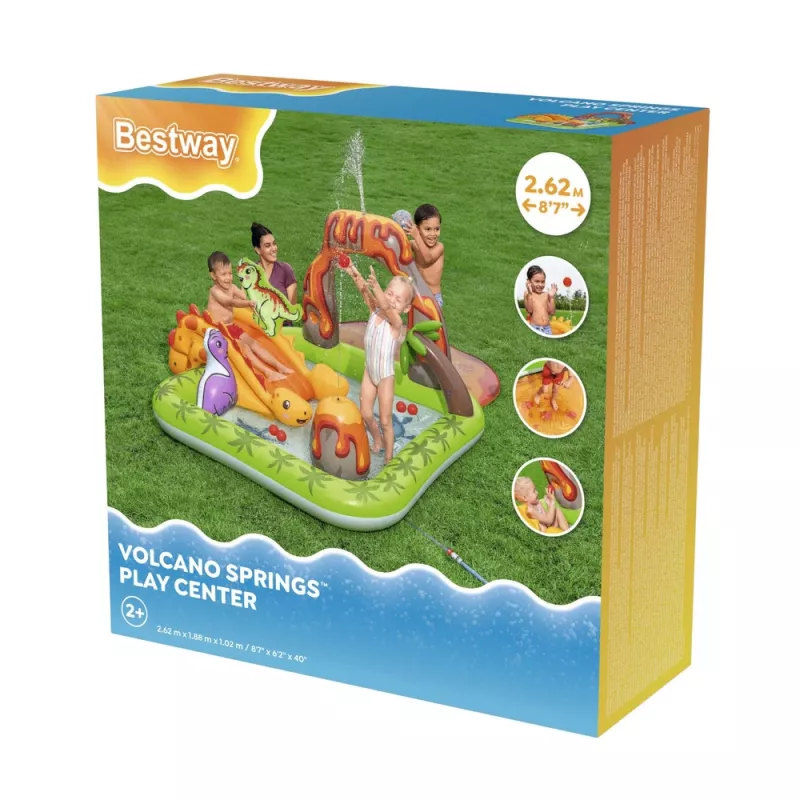 Parco acquatico con vulcano dinosauri e palline Bestway 53172