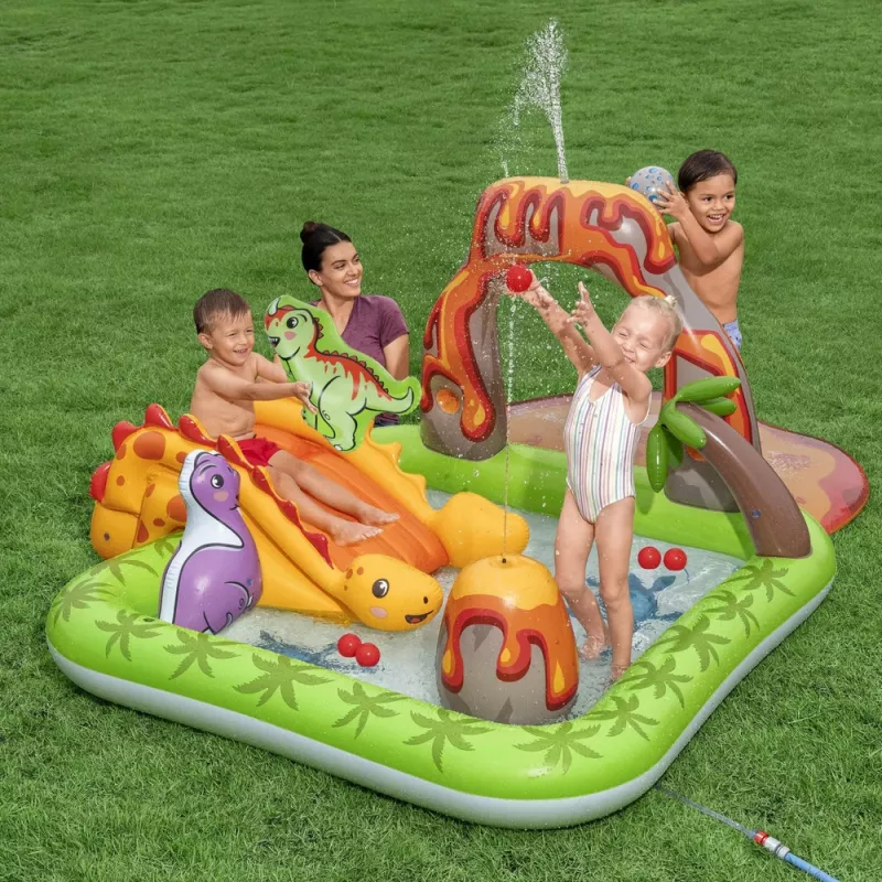 Parco acquatico con vulcano dinosauri e palline Bestway 53172