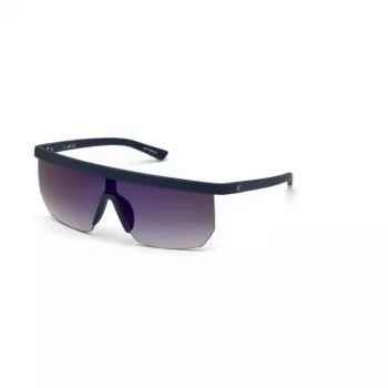 WEB EYEWEAR UOMO Occhiali da sole WE0221-91X Rettangolari in Acetato Montatura Nera Lenti Grigie 54mm