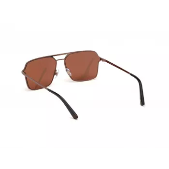 Occhiali da sole WEB EYEWEAR uomo WE0261-6036E havana/marrone montatura in acetato lente in policarbonato verde 60/14/145 mm
