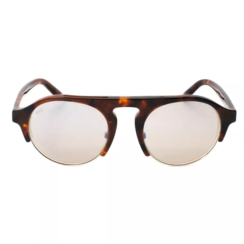 WEB EYEWEAR Occhiali da sole uomo WE0224-52G Havana acetato verde policarbonato UV400 52mm