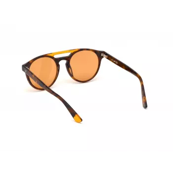 WEB EYEWEAR Unisex WE0262-5156J Occhiali da sole rettangolari in acetato Havana/marrone sfumato lente 51/19/145 mm UV400
