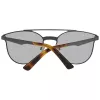 WEB EYEWEAR WE0190-0009C Occhiali da sole unisex - montatura nera geometrica, lenti grigie