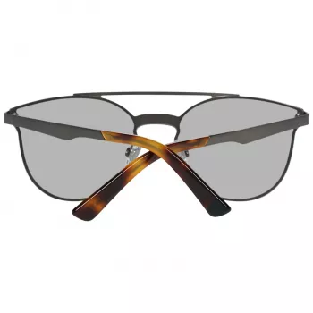 WEB EYEWEAR WE0190-0009C Occhiali da sole unisex - montatura nera geometrica, lenti grigie