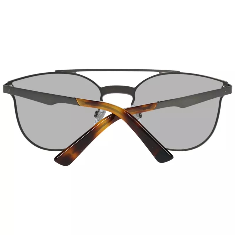 WEB EYEWEAR WE0190-0009C Occhiali da sole unisex - montatura nera geometrica, lenti grigie
