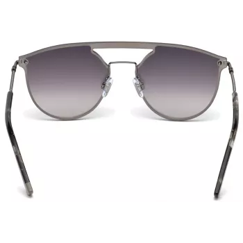 WEB EYEWEAR WE0193-08C Occhiali da sole unisex rettangolari montatura in acetato Havana lenti in policarbonato marroni UV400