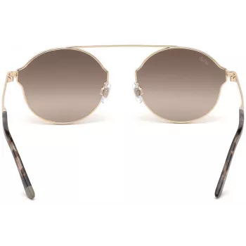 Web Eyewear WE0243-32G Occhiali da sole unisex Pilot montatura oro lente sfumata marrone UV400 58mm