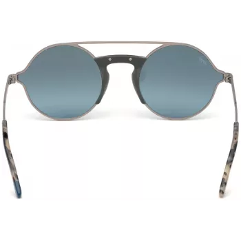 WEB EYEWEAR WE0247-09Q Occhiali da sole squadrati unisex havana montatura in acetato lenti in policarbonato marroni UV400