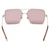WEB EYEWEAR Occhiali da sole donna WE0210-28Y Havana marrone acetato montatura squadrata UV400